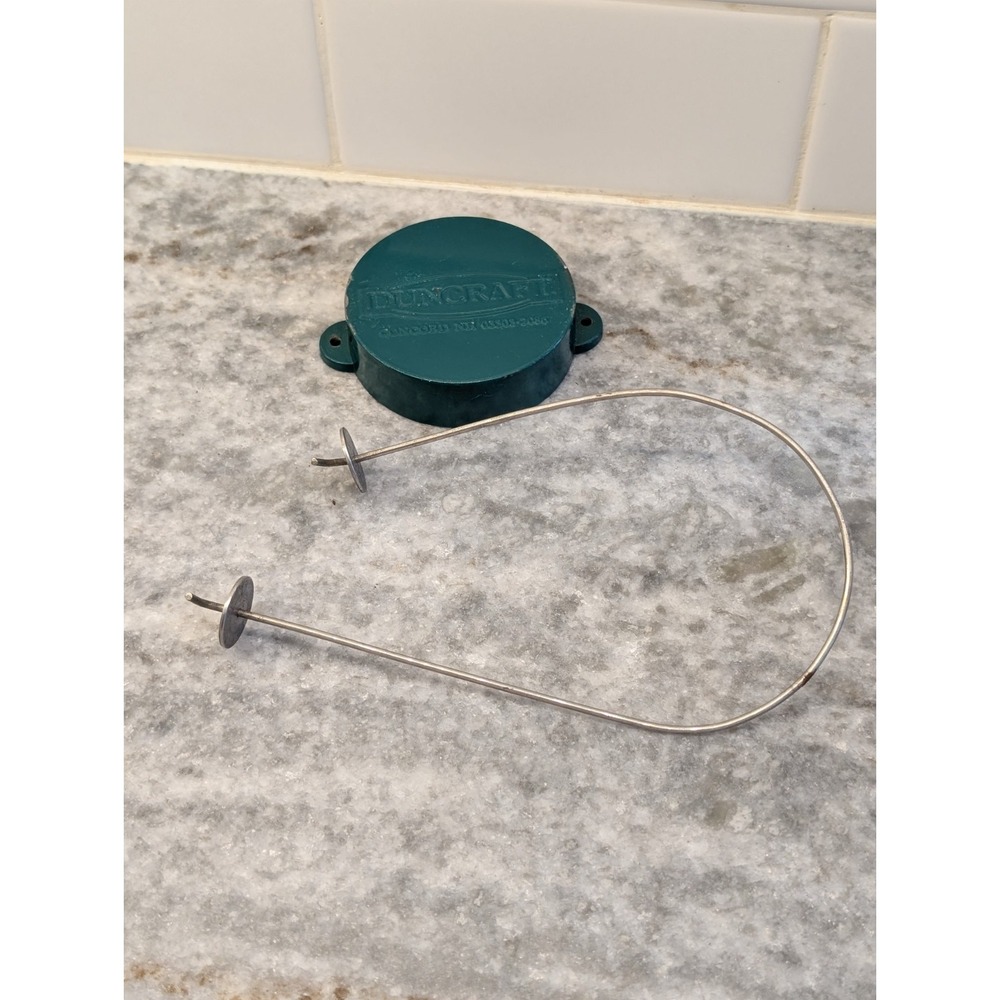 Duncraft Bird Feeder Replacement Parts Green Metal Base Cover Bird Feeder